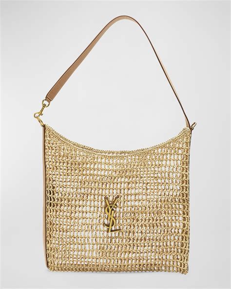 ysl oxalis bag|Oxalis YSL Monogram Shoulder Bag in Raffia with .